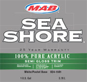 Equipment: M.A.B. Sea Shore Satin Paint